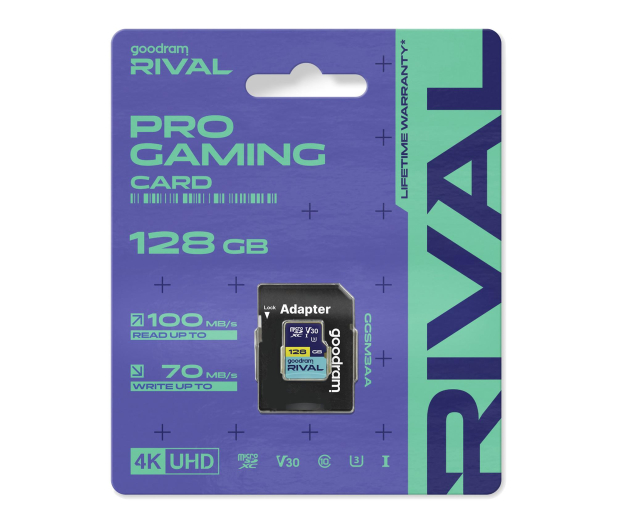 GOODRAM 128GB microSDXC RIVAL M3AA 100MB/s UHS-I U3 V30 - 1536719 - zdjęcie 3
